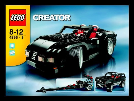 Instrucciones de Construcción - LEGO - 4896 - Roaring Roadsters: Page 1