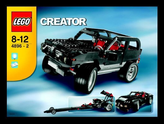 Instrucciones de Construcción - LEGO - 4896 - Roaring Roadsters: Page 1