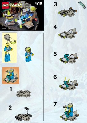 Instrucciones de Construcción - LEGO - 4910 - The Hover Scout: Page 1