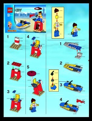 Instrucciones de Construcción - LEGO - 4937 - Life Guard: Page 1