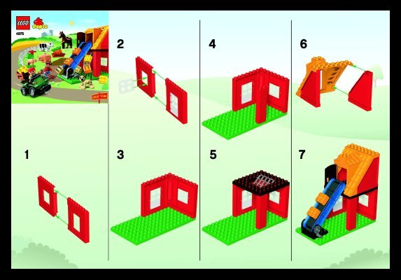 Instrucciones de Construcción - LEGO - 4975 - Farm: Page 1