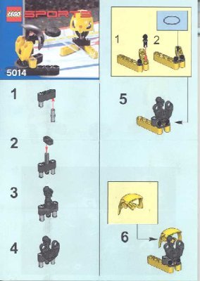 Instrucciones de Construcción - LEGO - 5014 - Hockey: Page 1