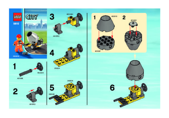 Instrucciones de Construcción - LEGO - 5610 - Builder: Page 1