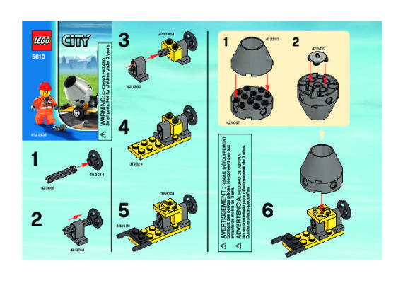 Instrucciones de Construcción - LEGO - 5610 - Builder: Page 1