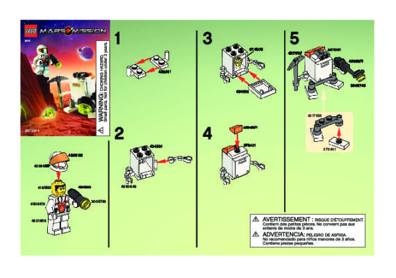 Instrucciones de Construcción - LEGO - 5616 - Mini Robot: Page 1