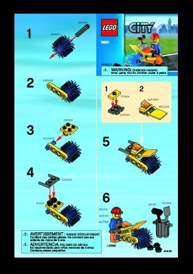 Instrucciones de Construcción - LEGO - 5620 - Street Cleaner: Page 1