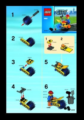 Instrucciones de Construcción - LEGO - 5620 - Street Cleaner: Page 1