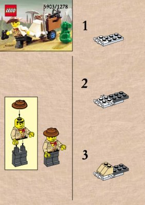 Instrucciones de Construcción - LEGO - 5903 - JOHNNY THUNDER & BABY T: Page 1