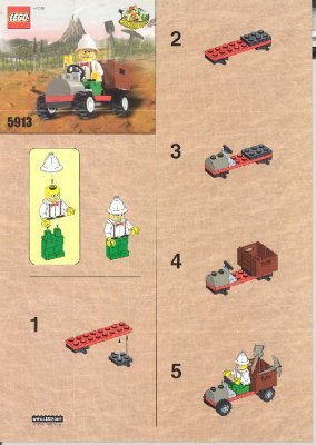 Instrucciones de Construcción - LEGO - 5913 - DR. KILROY'S CAR: Page 1