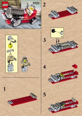 Instrucciones de Construcción - LEGO - 5920 - Island Racer: Page 1