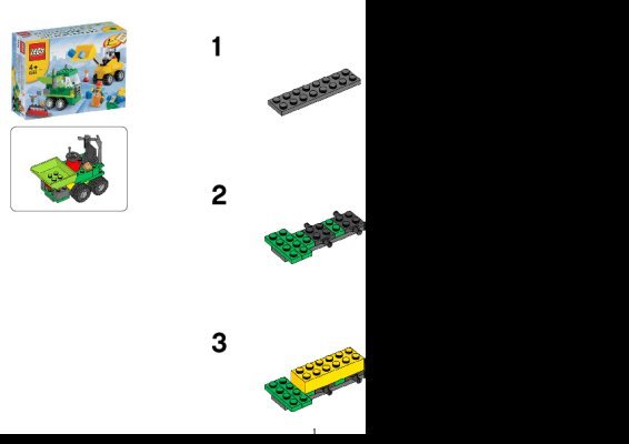 Instrucciones de Construcción - LEGO - 5930 - LEGO® Road Construction Building Set: Page 1