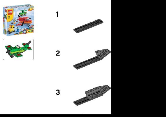 Instrucciones de Construcción - LEGO - 5933 - LEGO® Airport Building Set: Page 1