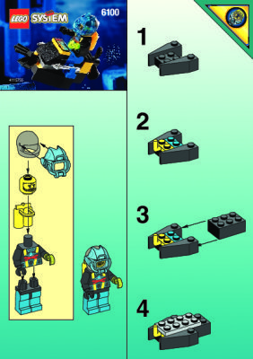 Instrucciones de Construcción - LEGO - 6100 - AQUASHARK BOOSTER: Page 1