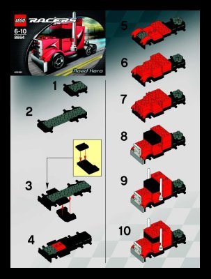 Instrucciones de Construcción - LEGO - 6111 - Street Chase: Page 1