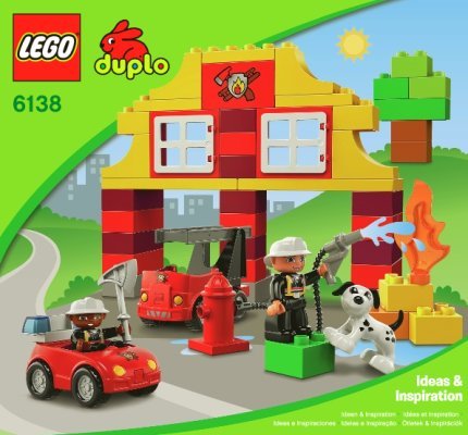 Instrucciones de Construcción - LEGO - 6138 - My First Fire Station: Page 1