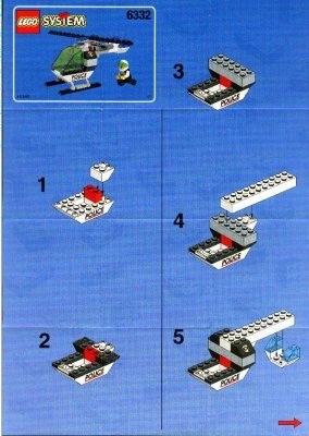 Instrucciones de Construcción - LEGO - 6332 - Police Headquarters: Page 1