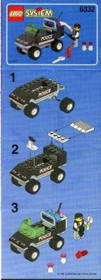 Instrucciones de Construcción - LEGO - 6332 - Police Headquarters: Page 1