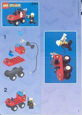 Instrucciones de Construcción - LEGO - 6407 - FIRE CHIEF CAR: Page 1