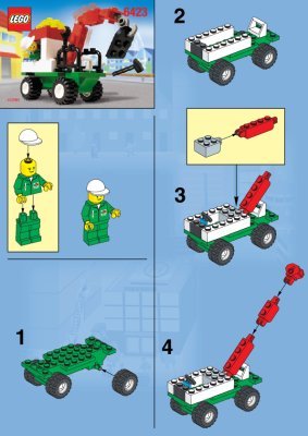 Instrucciones de Construcción - LEGO - 6423 - Tow-away Truck: Page 1