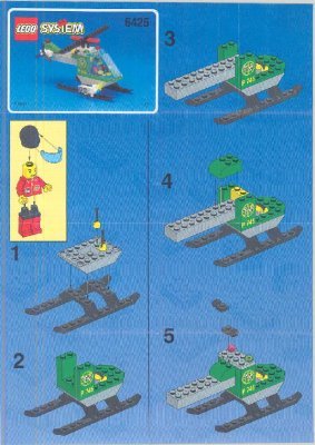 Instrucciones de Construcción - LEGO - 6425 - Helicopter: Page 1