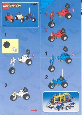 Instrucciones de Construcción - LEGO - 6426 - The Pit Stop: Page 1