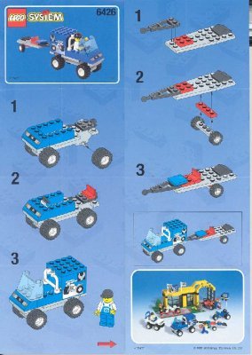 Instrucciones de Construcción - LEGO - 6426 - The Pit Stop: Page 1