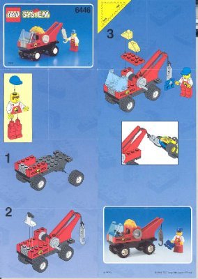 Instrucciones de Construcción - LEGO - 6446 - TOW TRUCK: Page 1