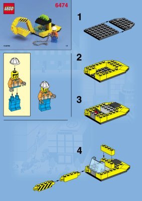 Instrucciones de Construcción - LEGO - 6474 - Wheeled Front Shovel: Page 1