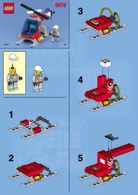 Instrucciones de Construcción - LEGO - 6478 - Fire Station: Page 1