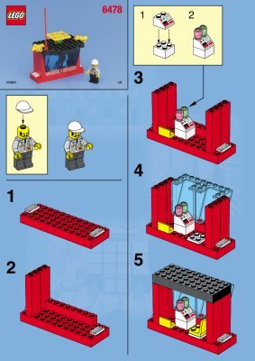 Instrucciones de Construcción - LEGO - 6478 - Fire Station: Page 1