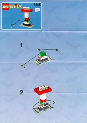 Instrucciones de Construcción - LEGO - 6548 - GAS STATION/WORKSHOP: Page 1