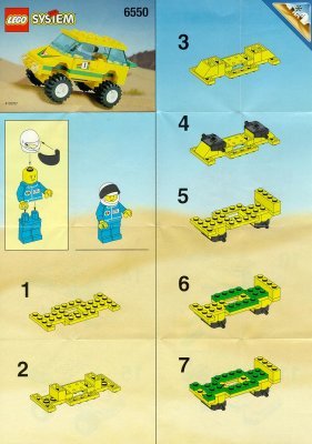 Instrucciones de Construcción - LEGO - 6550 - PARIS DAKAR VAN: Page 1