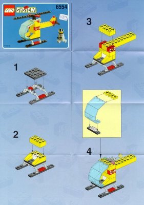 Instrucciones de Construcción - LEGO - 6554 - FIRE STATION: Page 1