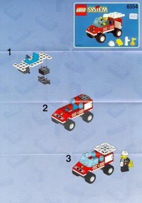 Instrucciones de Construcción - LEGO - 6554 - FIRE STATION: Page 1