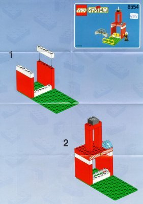 Instrucciones de Construcción - LEGO - 6554 - FIRE STATION: Page 1