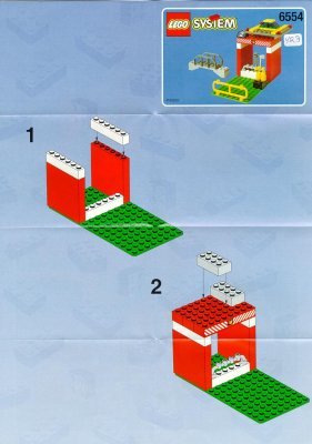 Instrucciones de Construcción - LEGO - 6554 - FIRE STATION: Page 1