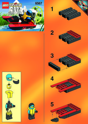 Instrucciones de Construcción - LEGO - 6567 - SWAMP RACER: Page 1