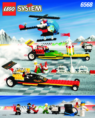 Instrucciones de Construcción - LEGO - 6568 - Dragster Raceway: Page 1