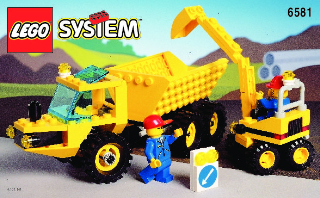 Instrucciones de Construcción - LEGO - 6581 - DUMPER AND MINI DIGGER: Page 1