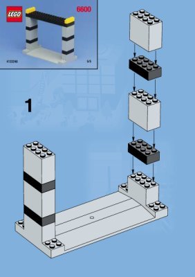 Instrucciones de Construcción - LEGO - 6600 - Highway Construction: Page 1