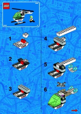 Instrucciones de Construcción - LEGO - 6636 - POLICE HEADQUARTER: Page 1