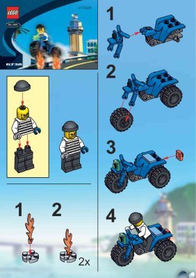 Instrucciones de Construcción - LEGO - 6732 - Brickster's Trike: Page 1