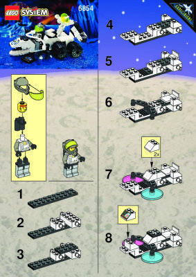 Instrucciones de Construcción - LEGO - 6854 - GROUNDSCAN VEHICLE: Page 1