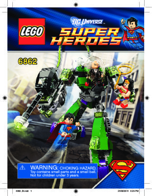 Instrucciones de Construcción - LEGO - 6862 - Superman™ vs. Power Armor Lex: Page 1