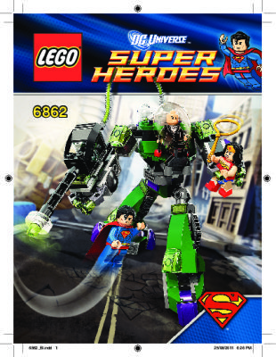 Instrucciones de Construcción - LEGO - 6862 - Superman™ vs. Power Armor Lex: Page 1