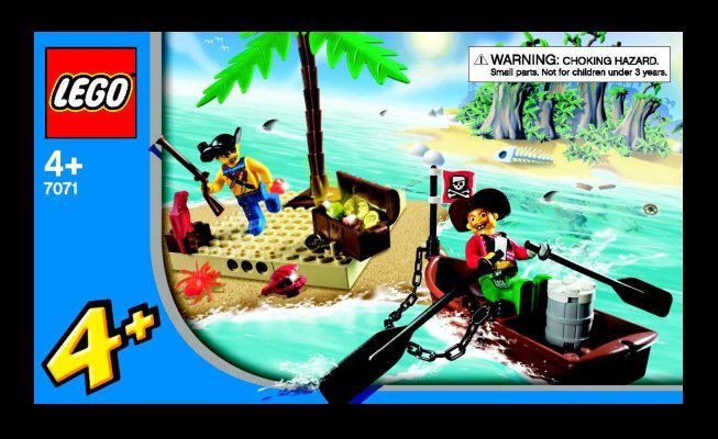 Instrucciones de Construcción - LEGO - 7071 - Treasure Island: Page 1