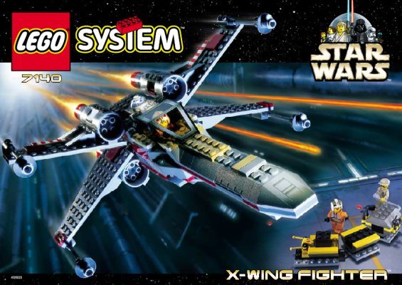 Instrucciones de Construcción - LEGO - 7140 - X-wing fighter™: Page 1