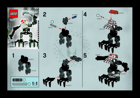 Instrucciones de Construcción - LEGO - 7217 - Duracell Bad Guy: Page 1