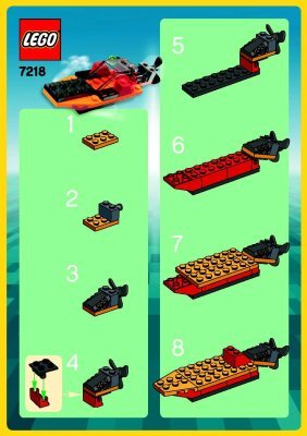 Instrucciones de Construcción - LEGO - 7218 - Boat: Page 1