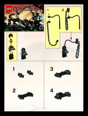 Instrucciones de Construcción - LEGO - 7294 - Dino Tracker ATV: Page 1